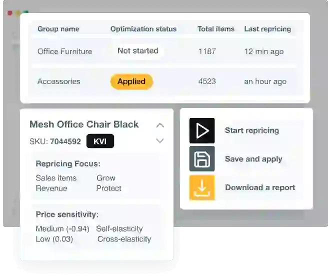 Dynamic pricing solution