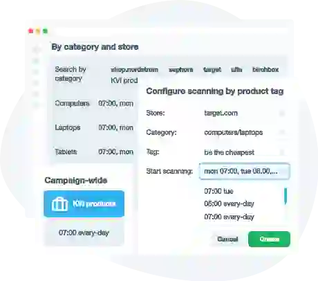 Competitor price monitoring real-time data