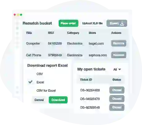 Pricing intelligence export options