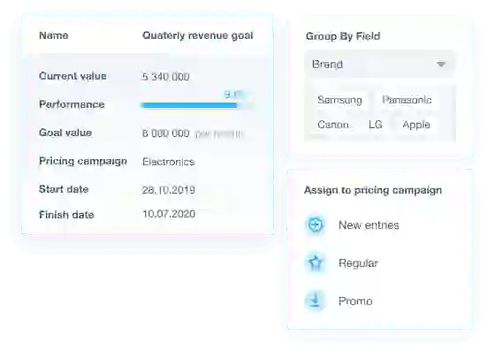 Dashboard data