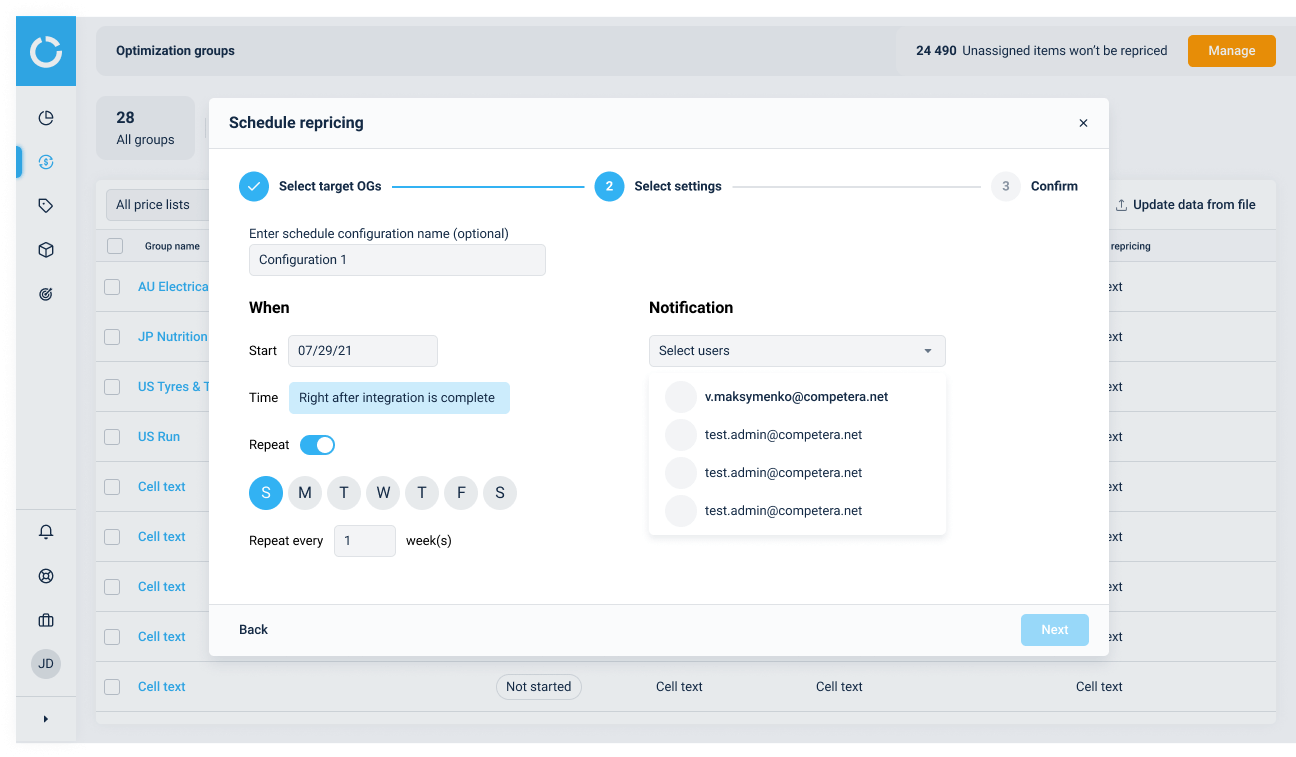 Manage autonomous price adjustment with ease